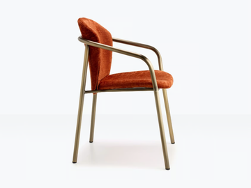 FINN - Upholstered steel chair with armrests by SCAB DESIGN - view 2